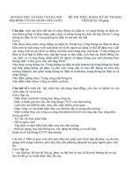 đáp án đề thi tin học tuyển viên chức sở giáo dục đào tạo hà nội