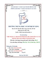 vận dụng kiến thức liên môn giải quyết tình huống thực tiễn hiện trạng và  một số giải pháp hạn chế ảnh hưởng của các phương tiện giao thông ở thủ đô hà nội