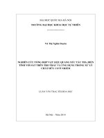 Nghiên cứu tổng hợp vật liệu quang xúc tác TIO2 biến tính với sắt trên tro trấu và ứng dụng trong xử lý chất hữu cơ ô nhiễm