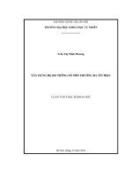 Xây dựng hệ đo thông số môi trường đa tín hiệu