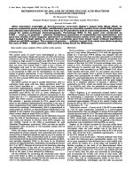 DETERMINATION OF DNA AND OF OTHER NUCLEIC ACID FRACTIONS