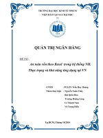 An toàn vốn theo Basel  trong hệ thống ngân hàng. Thực trạng và khả năng ứng dụng tại Việt Nam
