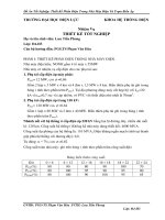 Đồ án tốt nghiệp ngành hệ thống điện    luu tiên phong