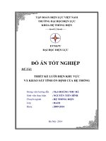 Đồ án tốt nghiệp ngành hệ thống điện    nguyen tiến bình
