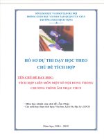 bài dự thi dạy học tích hợp liên môn một số nội dung trong chương tình âm nhạc thcs