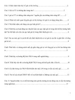 Đề cương ôn tập nguyên lý thị trường