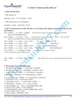 Lý thuyết về phản ứng thủy phân este