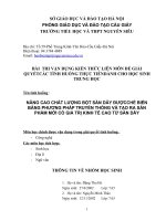 NÂNG CAO CHẤT LƯỢNG bột sắn dây ĐƯỢC CHẾ BIẾN BẰNG PHƯƠNG PHÁP TRUYỀN THỐNG và tạo RA sản PHẨM mới có GIÁ TRỊ KINH tế CAO từ sắn dây