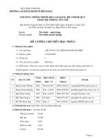 Đề cương chi tiết học phần: Kế toán tài chính doanh nghiệp (bậc cao đẳng)