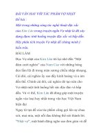 BÀI VĂN HAY VỚI TÁC PHẨM VỢ NHẶT