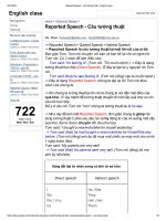 Tổng hợp câu tường thuật trong tiếng Anh