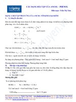 Các dạng bài tập của ancol - phenol