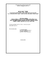 bài dự thi vận dụng kiến thức liên môn giải quyết tình huống thực tiễn ảnh hưởng của lũ lụt đến đời sống và một số biện pháp nhằm phòng tránh giảm thiểu thiệt hại do lũ lụt gây ra