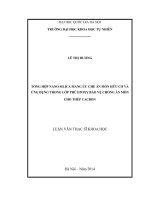 Tổng hợp Nano Silica mang ức chế ăn mòn hữu cơ và ứng dụng trong lớp phủ Epoxy bảo vệ chống ăn mòn cho thép Cacbon