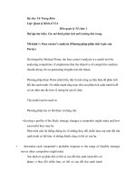 Bài tập tìm hiểu Các mô hình phân tích môi trường bên trong