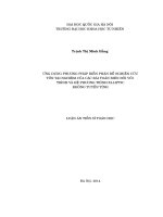 Ứng dụng phương pháp biến phân để nghiên cứu sự tồn tại nghiệm của các bài toán biến đổi với phương trình và hệ phương trình elliptic