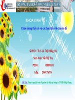 Thực trạng kế toán Nguyên vật liệu tại công ty TNHH Hiệp Hưng