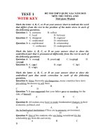 đề thi thử môn anh thpt quốc gia TEST 1