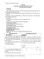 giáo án liên môn toán lớp 9 tiết 42 giải bài toán bằng cách lập hệ phương trình