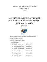 NHỮNG VẤN ĐỀ QUAN TRỌNG VỀ INCOTERMS 2010 MÀ DOANH NGHIỆP VIỆT NAM CẦN BIẾT