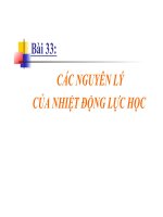 Bài giảng các nguyên lý của nhiệt động lực học vật lý 10