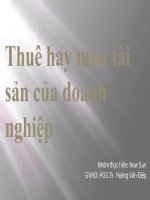 Thuê hay mua tài sản của doanh nghiệp
