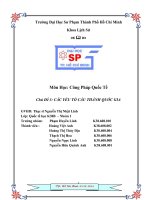 CÁC YẾU TỐ CẤU THÀNH QUỐC GIA