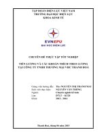 CHUYÊN ĐỀ THỰC TẬP TỐT NGHIỆP TIỀN LƯƠNG VÀ CÁC KHOẢN TRÍCH THEO LƯƠNG TẠI CÔNG TY TNHH THƯƠNG MẠI VHC THANH HOÁ