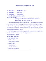 hồ sơ dạy học theo chủ đề tích hợp liên môn tiết 25 bài 19 sắt (hóa học 9)