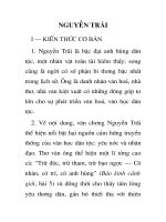 CHUYÊN ĐỀ ÔN TẬP TÁC GIA NGUYỄN TRÃI