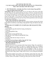 vận dụng kiến thức liên môn giới thiệu vấn đề bảo vệ môi trường ở làng nghề bát tràng cho khách du lịch nước ngoài