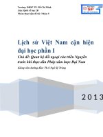 Quan hệ đối ngoại của triều Nguyễn trước khi thực dân Pháp xâm lược Đại Nam