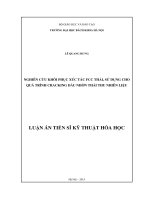 Nghiên cứu khôi phục xúc tác FCC thải, sử dụng cho quá trình cracking dầu nhờn thải thu nhiên liệu