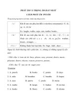 PHÁT ÂM VÀ TRỌNG ÂM HAY NHẤT