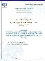 tổ chức dạy học tích hợp liên môn chủ đề dòng điện không đổi nguồn điện nhằm phát huy tính chủ động sáng tạo và phát triển năng lực của học sinh