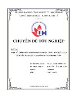 Hoàn thiện công tác kế toán nguyên vật liệu tại Công ty cổ phần ĐTXD & PCCC Thuận Thiên