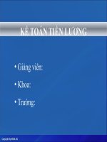 slide kế tóan tiền lương