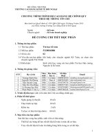 Đề cương chi tiết học phần Tin học kế toán (bậc cao đẳng)