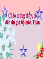 Bài giảng bảng tần số các giá trị của dấu hiệu môn đại số 7