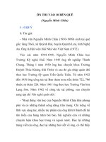 ÔN THI VÀO 10 BẾN QUÊ