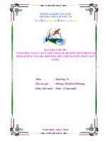 bài dự thi tích hợp môn sinh học Chủ đề giáo dục nâng cao ý thức bảo vệ hệ sinh thái trong di tích lịch sử của địa phương đền thờ nguyên phi ỷ lan