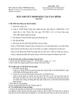 BẢN THUYẾT MINH BÁO CÁO công ty 36 minh hiền