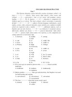 ENGLISH GRAMMAR PRACTISE      Test 7