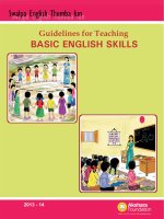 Guidelines for teaching Basic English skills