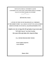 A STUDY ON THE USE OF GRAMMATICAL COHESION IN THE SHORT STORY “ALL GOLD CANYON BY JACK LONDON FROM SYSTEMIC FUNCTIONAL GRAMMAR PERSPECTIVE