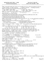 BÀI TẬP LÝ THUYẾT PHẢN ỨNG OXI HÓA – KHỬ