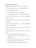 BÀI TẬP ANH ÔN THI VÀO 10