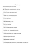 English Phrasal verbs