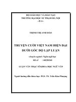 TRUYỆN CƯỜI VIỆT NAM HIỆN ĐẠI DƯỚI GÓC ĐỘ LẬP LUẬN
