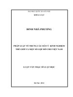 Pháp luật về trưng cầu dân ý kinh nghiệm thế giới và một số gợi mở cho Việt Nam